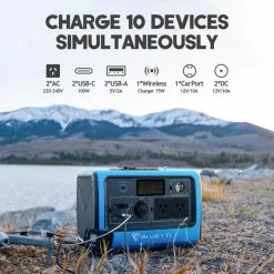Bluetti EB70 Power Station With Solar Panel