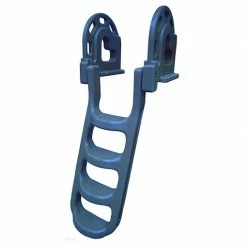 DockEdge 4 Step Flip Up Angled Dock Ladder