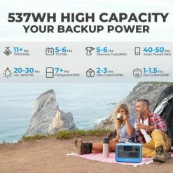 Bluetti EB55 Power Station With Solar Panels