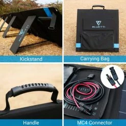 Bluetti EB55 Power Station With Solar Panels