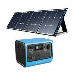 Bluetti EB55 Power Station With Solar Panels