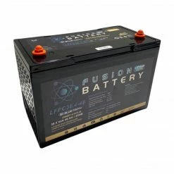Marine Battery Co Fusion Lithium Core 38.4V Trolling Motor Battery W/ 30A Smart Lithium Battery Charger Power