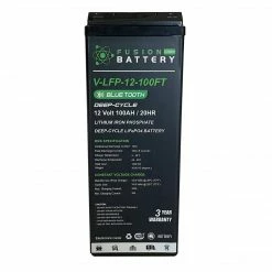 Marine Battery Co Power Fusion Slimline Deep Cycle 12V 100AH Lithium Battery