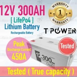 Lanplus 12V 300Ah LifePO4 Lithium Battery For Camper Solar 4WD Caravan
