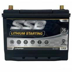Marine Battery Co Power SSB LS70 12V 60Ah 1400CCA Lithium Starting Battery