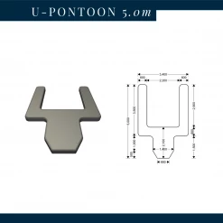 Inflatable Pontoons U Pontoon Dock Platform For Boat Inflatables