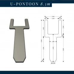 Inflatable Pontoons U Pontoon Dock Platform For Boat Inflatables