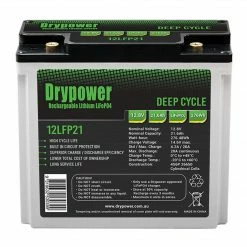 Drypower 12.8V Lithium Iron Phosphate (LiFePO4) Rechargeable Battery
