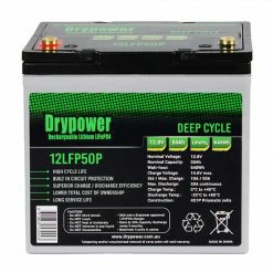 Drypower 12.8V Lithium Iron Phosphate (LiFePO4) Rechargeable Battery