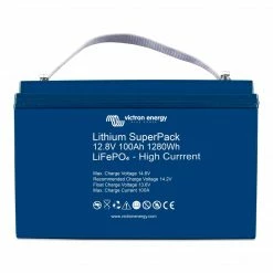 Marine Battery Co Power Victron High Current Lithium SuperPack Battery 12V 100Ah