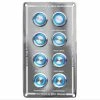 Bell Marine Viper Elite Series Slimline Marine 8 Gang On/Off Switch - Blue LED (Side By Side) Boat Parts