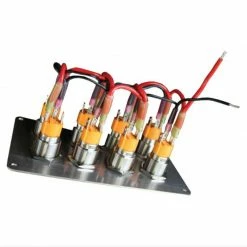 Bell Marine Viper Elite Series Slimline Marine 8 Gang On/Off Switch - Blue LED (Side By Side) Boat Parts