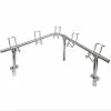 Bell Marine Viper Pro Series 10 Way Removable Corner Rod Rack Boat Parts